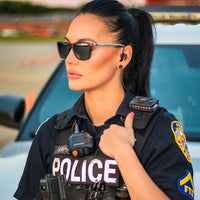 lady wearing nado ghost sunglasses